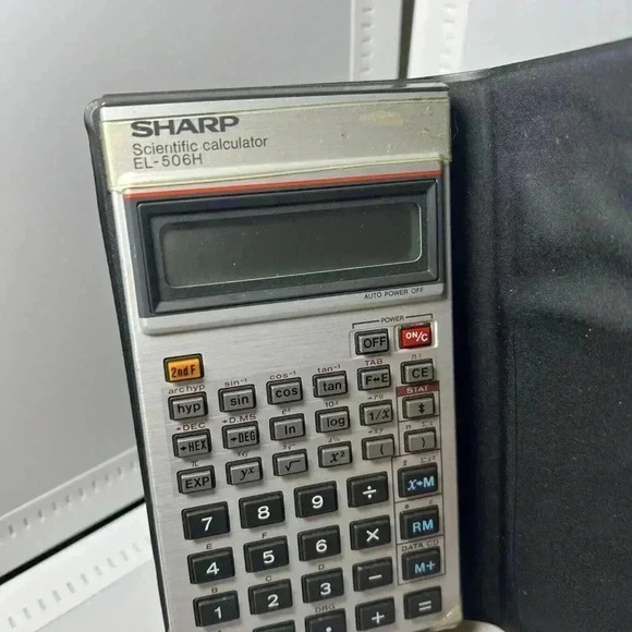 VTG Sharp EL-506H Scientific Calculator Model w/Case - WORKS - - Picture 2 of 4